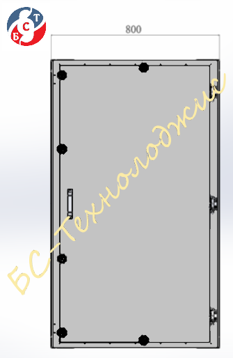 Блок БФА-2х2, вид на дверь