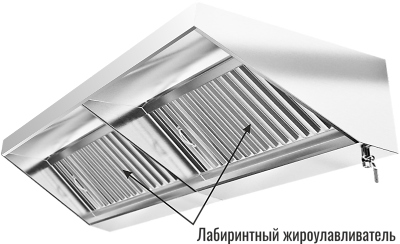 ФВПЖЛ фильтр воздушный панельный жироулавливающий лабиринтный